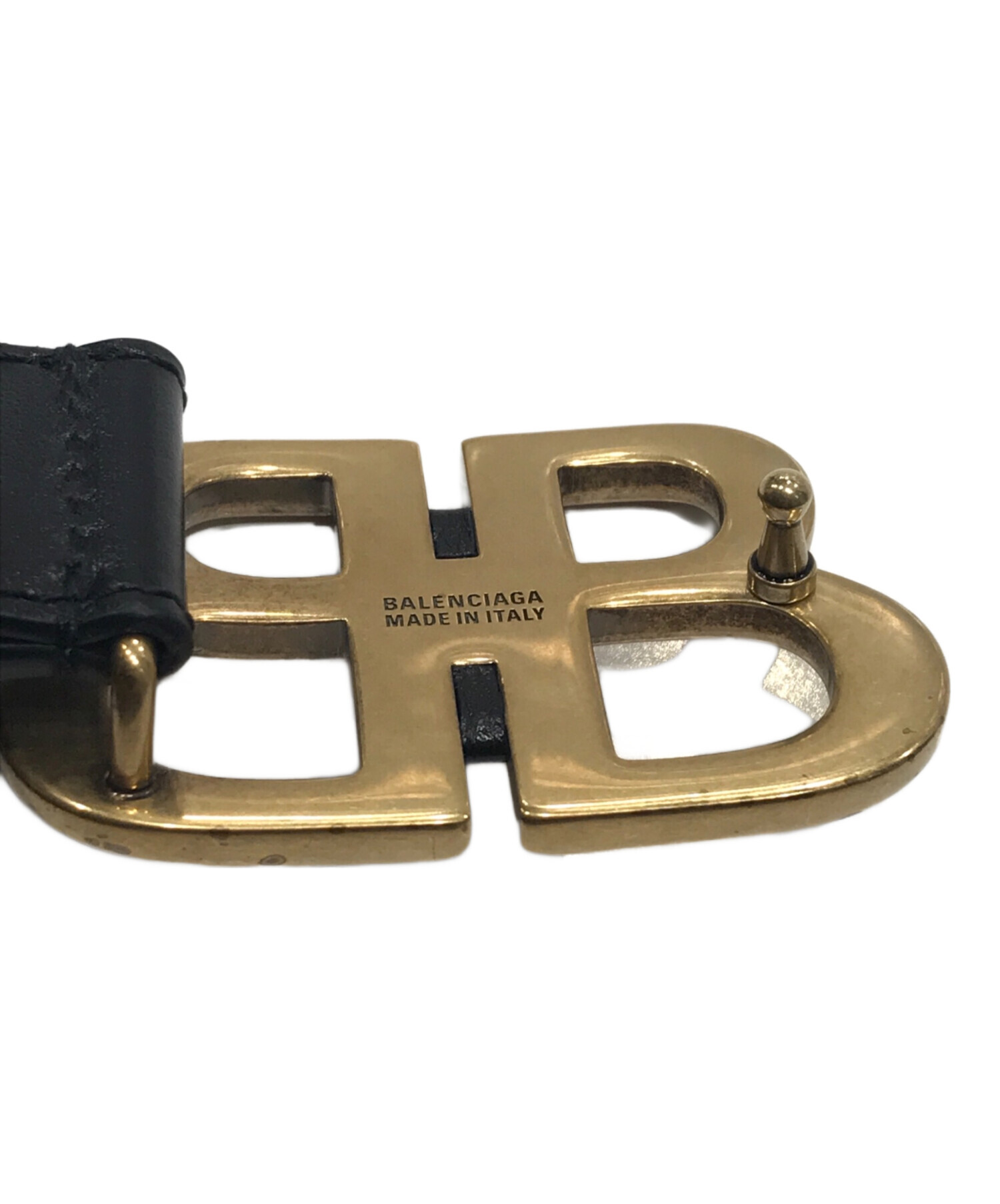 中古・古着通販】BALENCIAGA (バレンシアガ) BBロゴバックルベルト