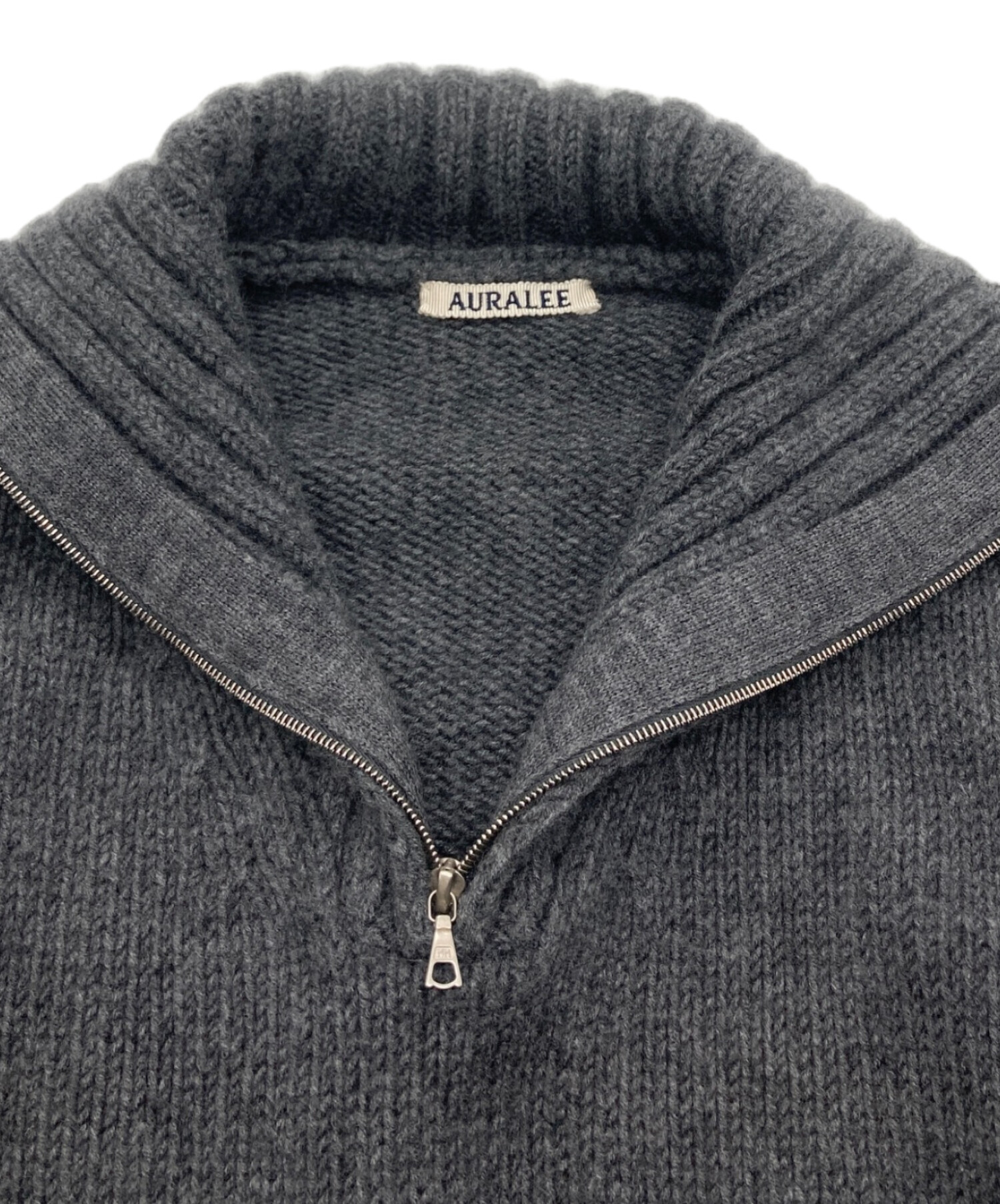 中古・古着通販】AURALEE (オーラリー) WOOL SOFT CORD KNIT HALF ZIP