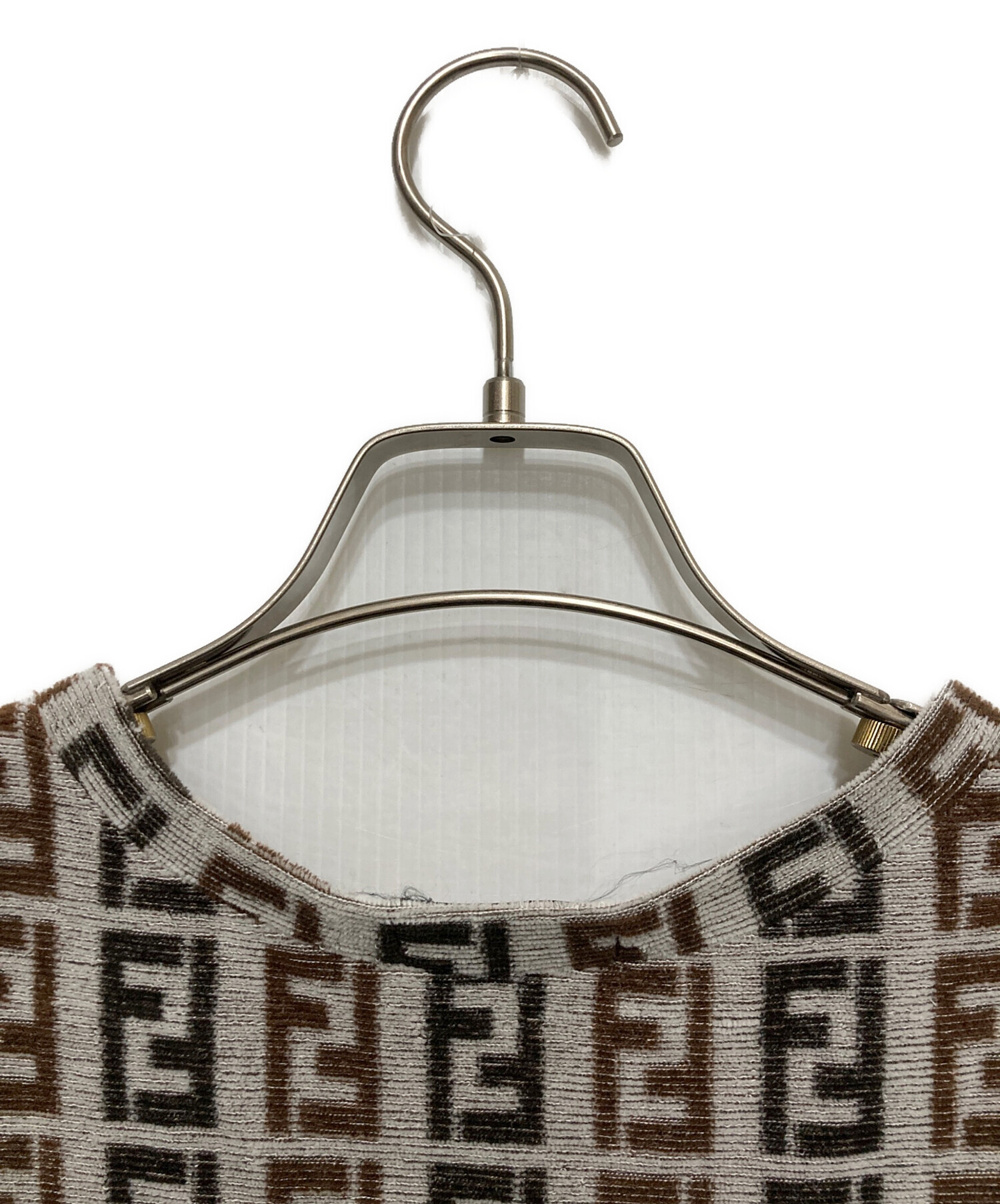 中古・古着通販】FENDI (フェンディ) パイル地ズッカ柄ワンピース