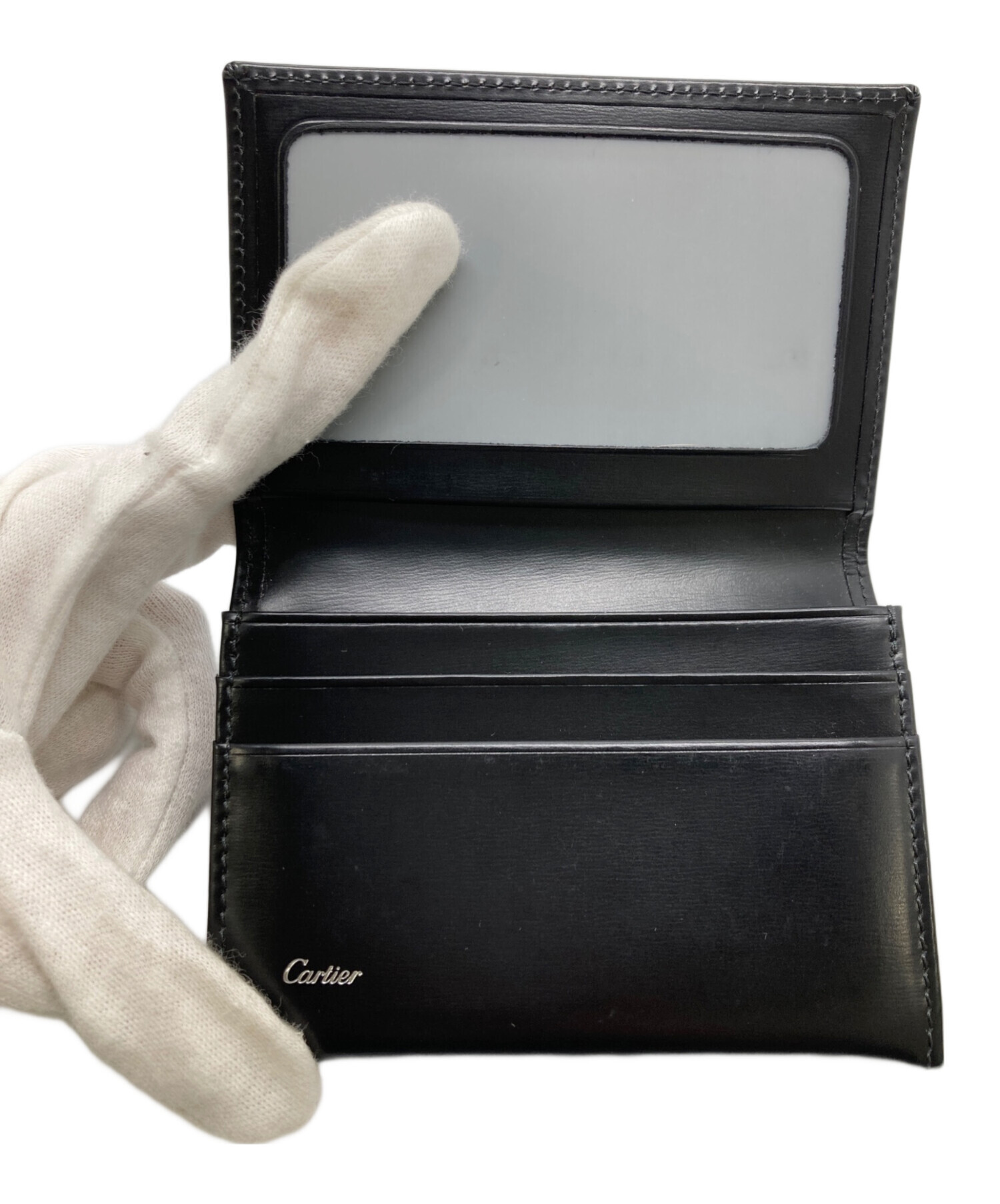 中古・古着通販】Cartier (カルティエ) 名刺入れ ブラック｜ブランド