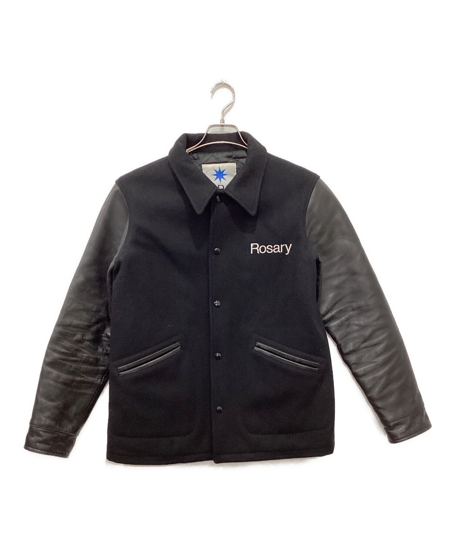 中古・古着通販】GDC (ジーディーシー) 袖切替スタジャン ブラック