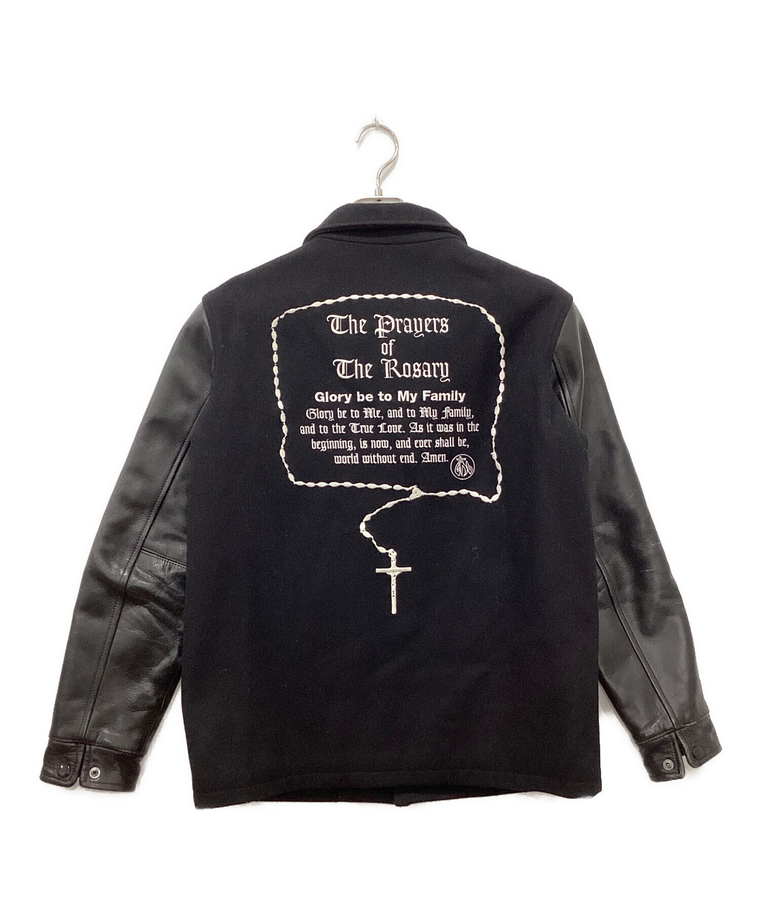 中古・古着通販】GDC (ジーディーシー) 袖切替スタジャン ブラック