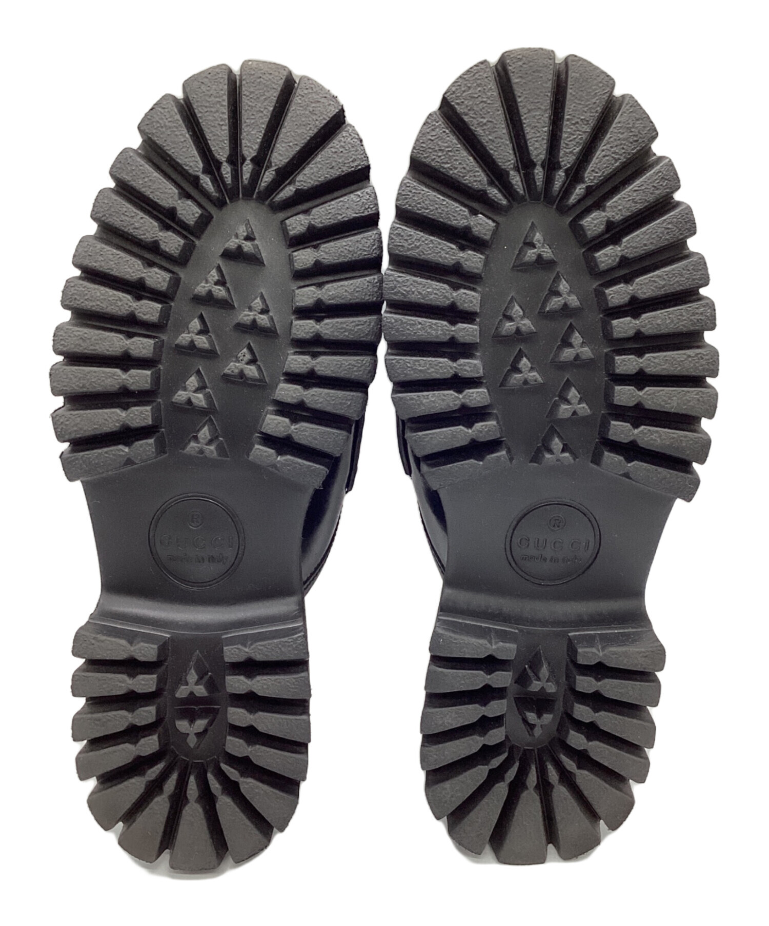 中古・古着通販】GUCCI (グッチ) ホースビットレザーミュール ブラック