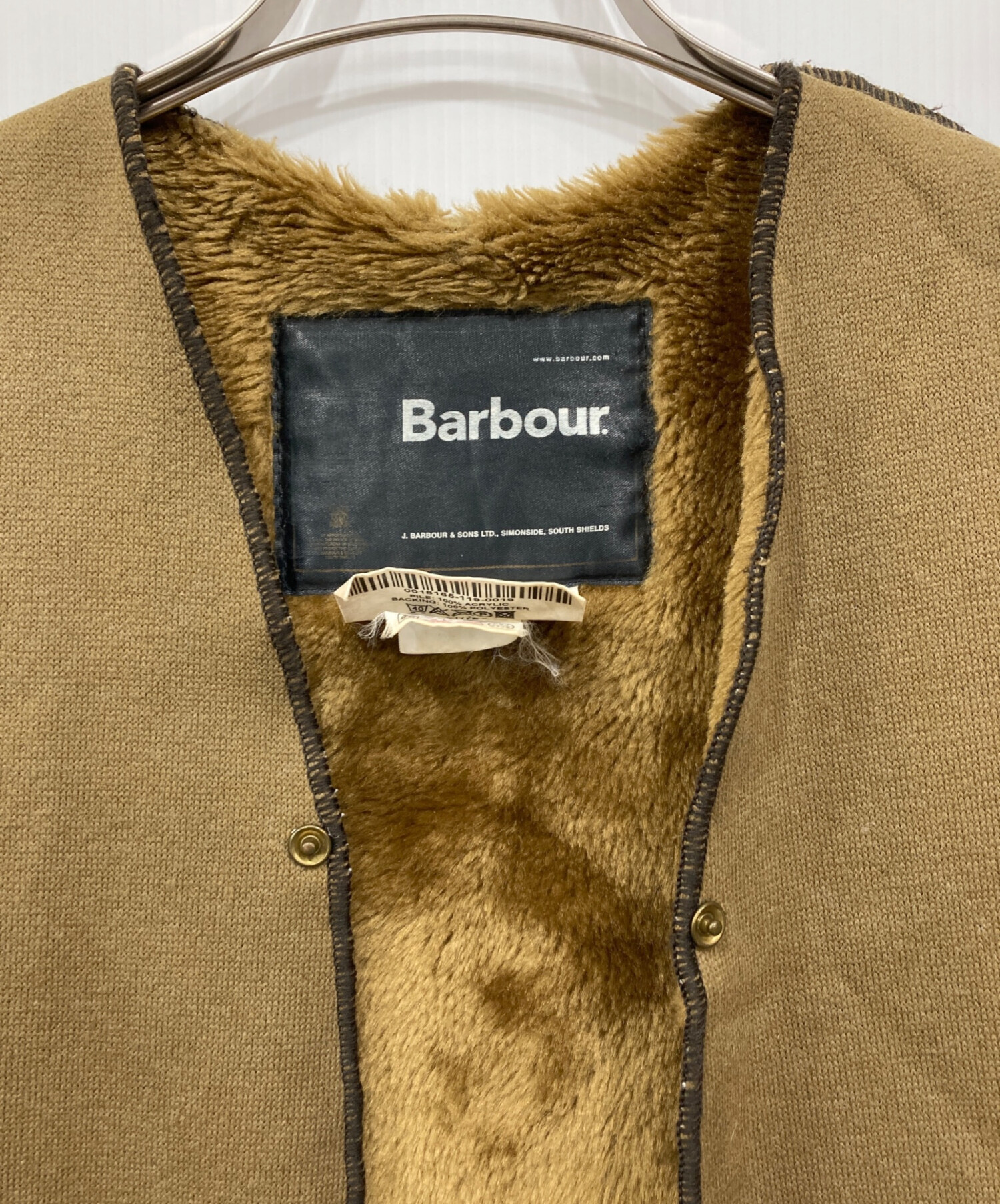 中古・古着通販】Barbour (バブアー) ライナーベスト ブラウン サイズ