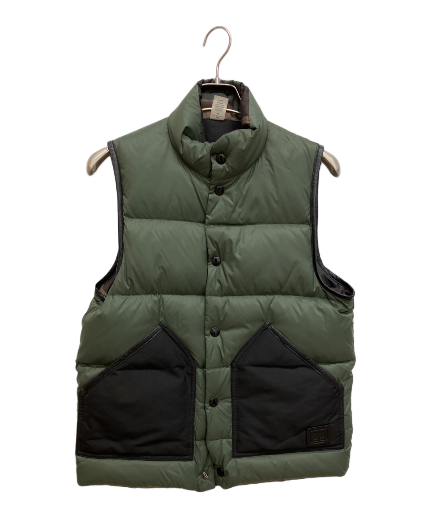 中古・古着通販】COACH (コーチ) リバーシブルダウンベスト グリーン