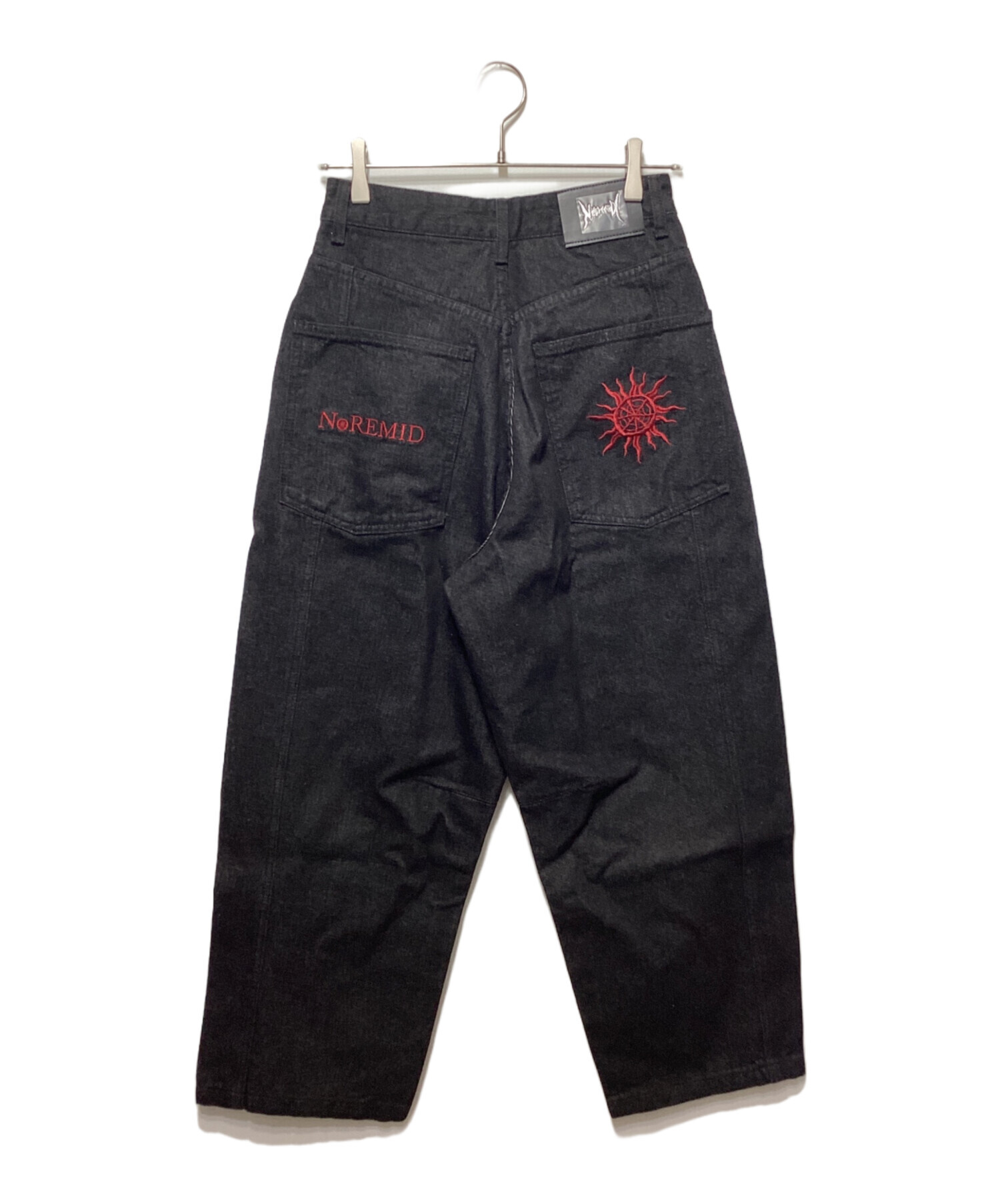 中古・古着通販】Noremid (ノーリミッド) ワイドデニムパンツ ブラック