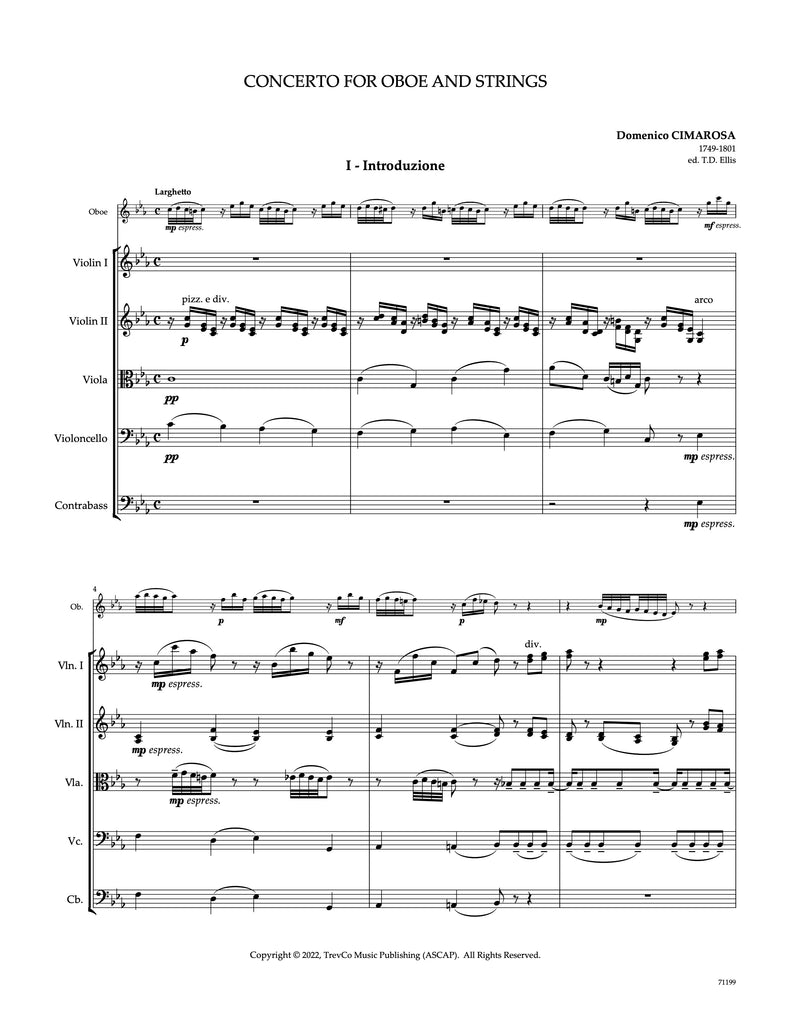 Concerto (score & parts) - OB/ORCH - Trevco Music
