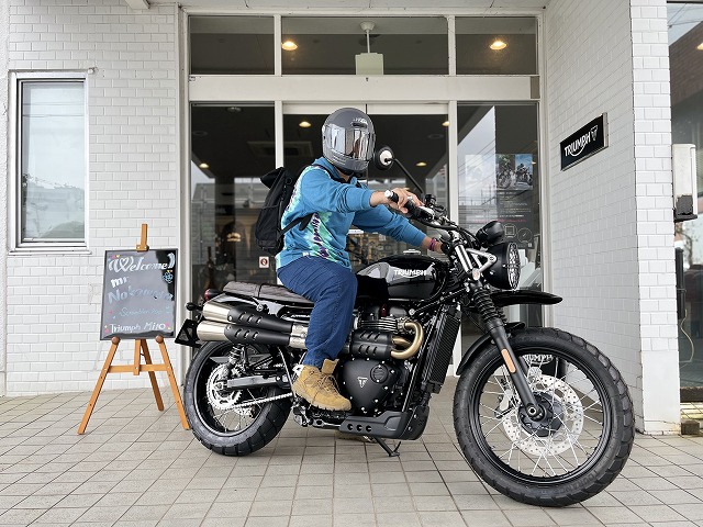 納車御礼】スクランブラー900/ジェットブラック✨✨ | トライアンフ水戸