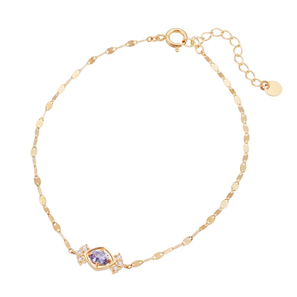 K10イエローゴールドタンザナイトブレスレット(RBL696)|TSUTSUMI