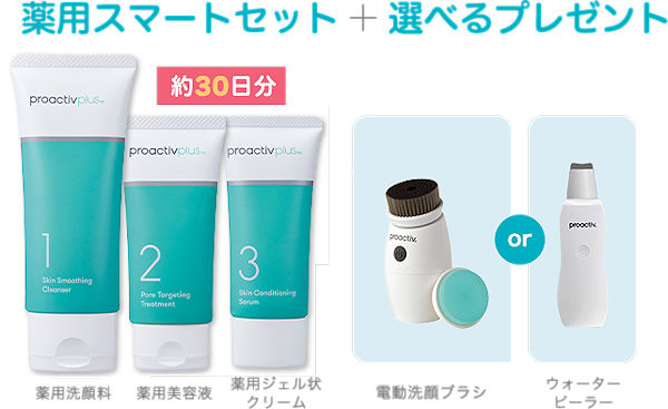プロアクティブ薬用スマートセット28％OFF＋プレゼント！ニキビ用