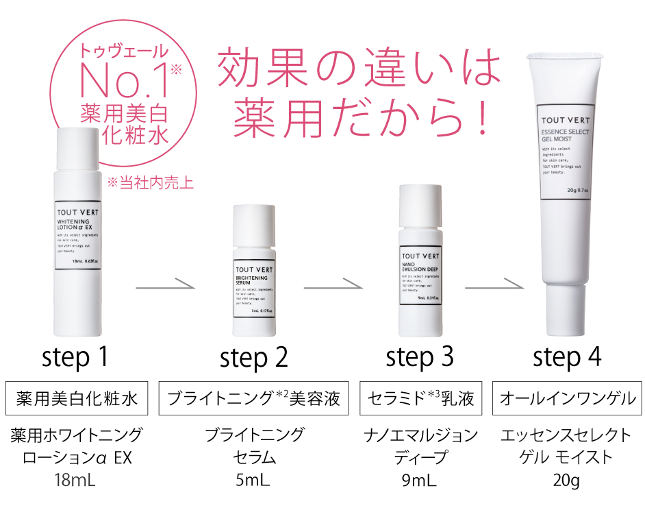 ビタミンC誘導体のトゥヴェール｜ホワイトニングトライアルセット