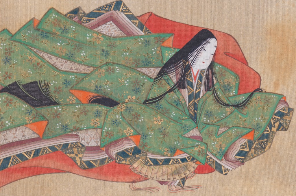 作品紹介 土佐光起筆《三十六歌仙画帖》のうち「小野小町」 | 広島 海