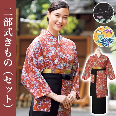 二部式着物セット/友禅調小紋柄[女性用](33-OD203SET) | 株式会社