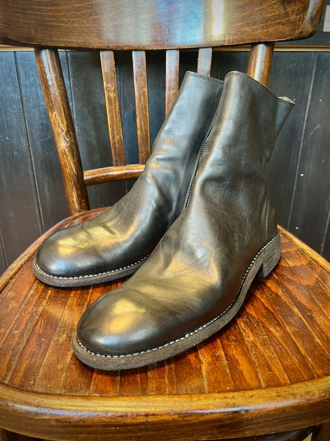 Guidi 】グイディ サイドジップブーツ オールソール カスタム Vibram