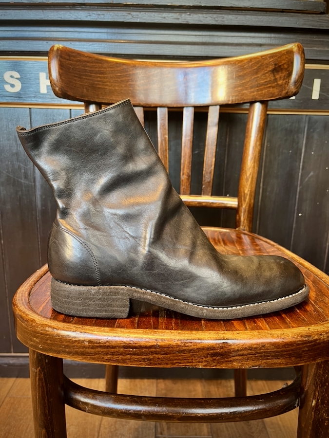 Guidi 】グイディ サイドジップブーツ オールソール カスタム Vibram