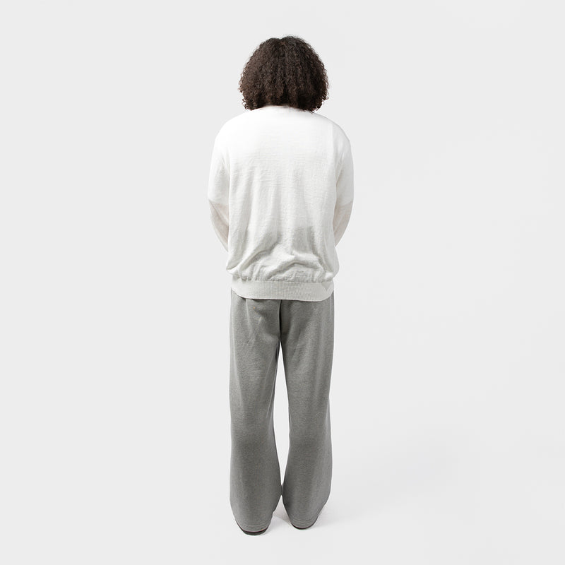 LINEN PLAIN STITCH INTARSIA PATCHWORK SWEATER｜JUNYA WATANABE MAN