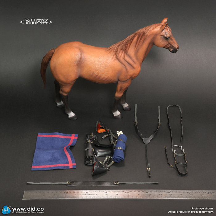 DID】E60082 Brown-Red War Horse (Standing) ネイサン大尉 愛馬 騎馬
