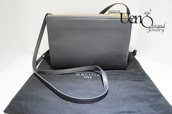 CELINE セリーヌ】 トリオスモールショルダーバッグ ラムスキン