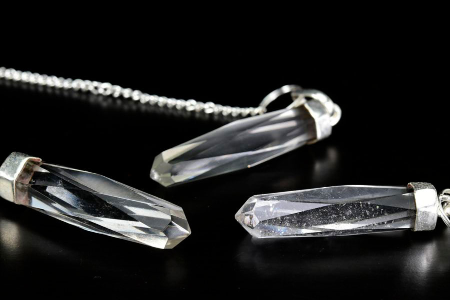 ヒマラヤ水晶 ペンデュラム 多面カット｜ファセットポイント｜ダウジング