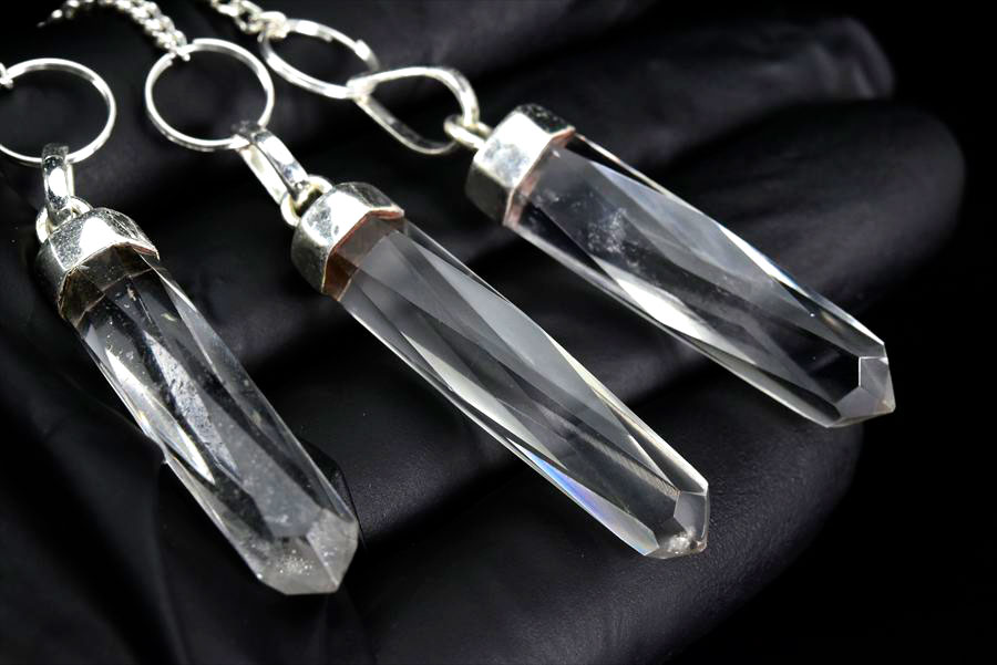 ヒマラヤ水晶 ペンデュラム 多面カット｜ファセットポイント｜ダウジング