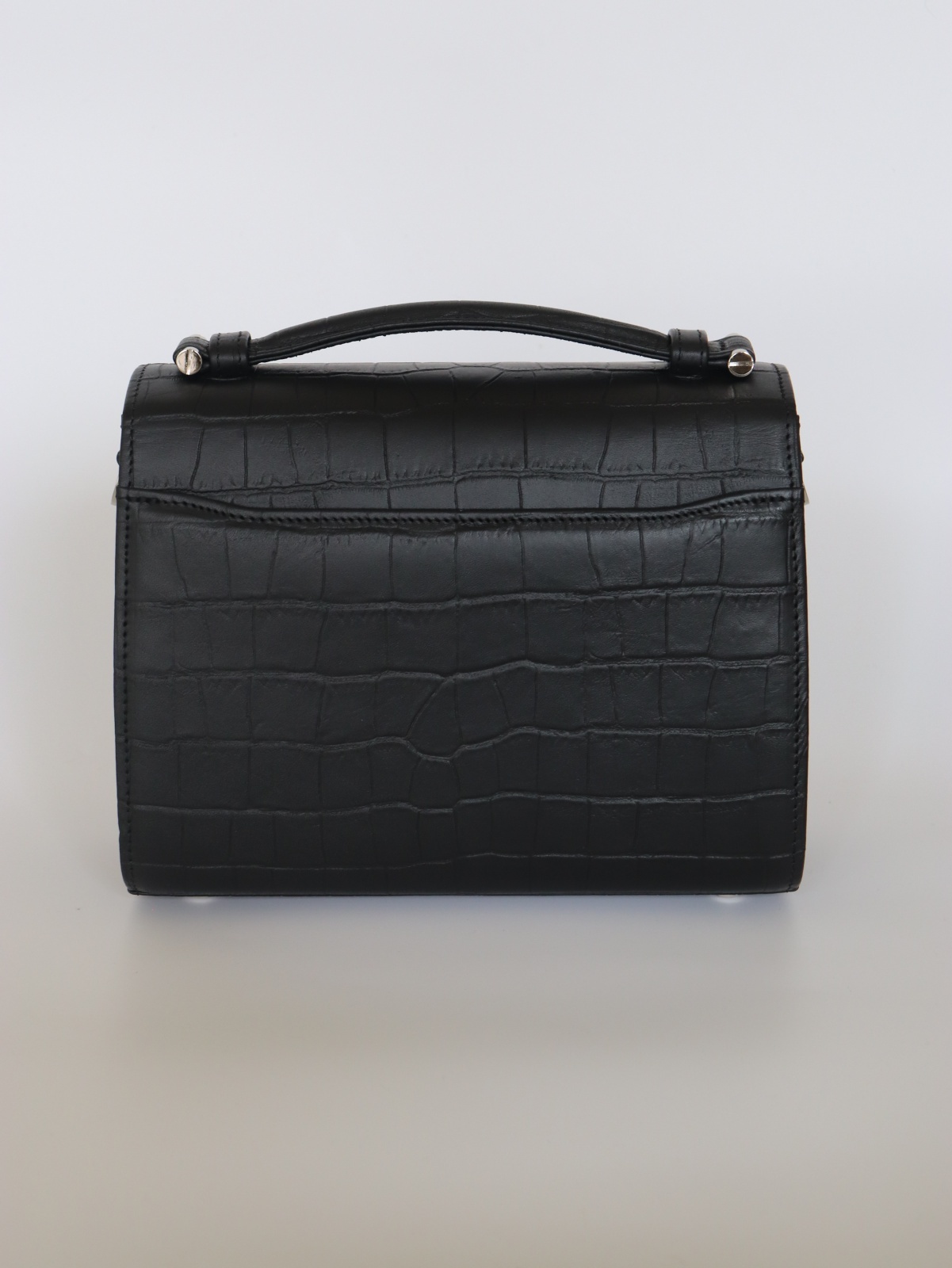 SAINT MARKS shoulder (BLACK)/クロコ型押しレザー - URBAN BOBBY