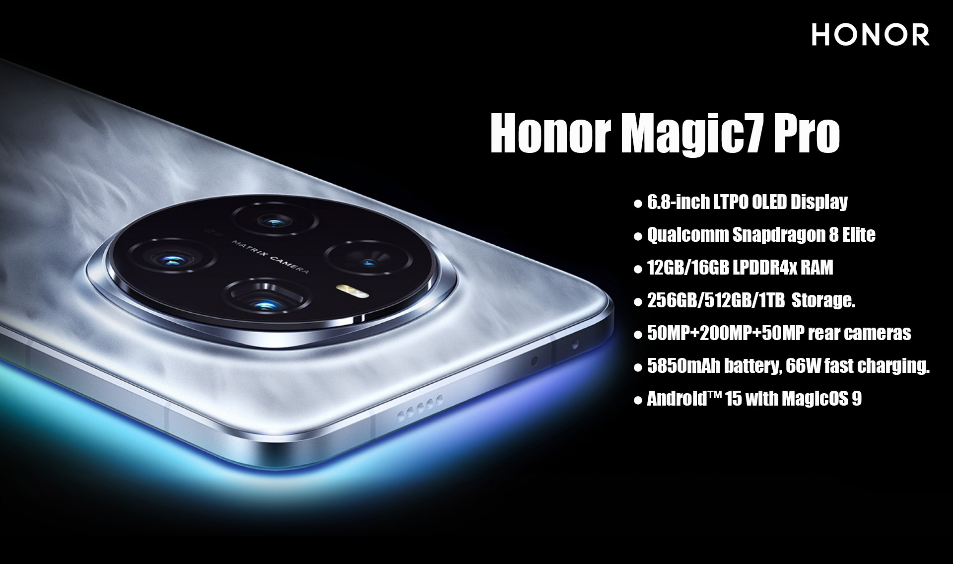 Honor Magic7 Pro 5G Android Smartphone