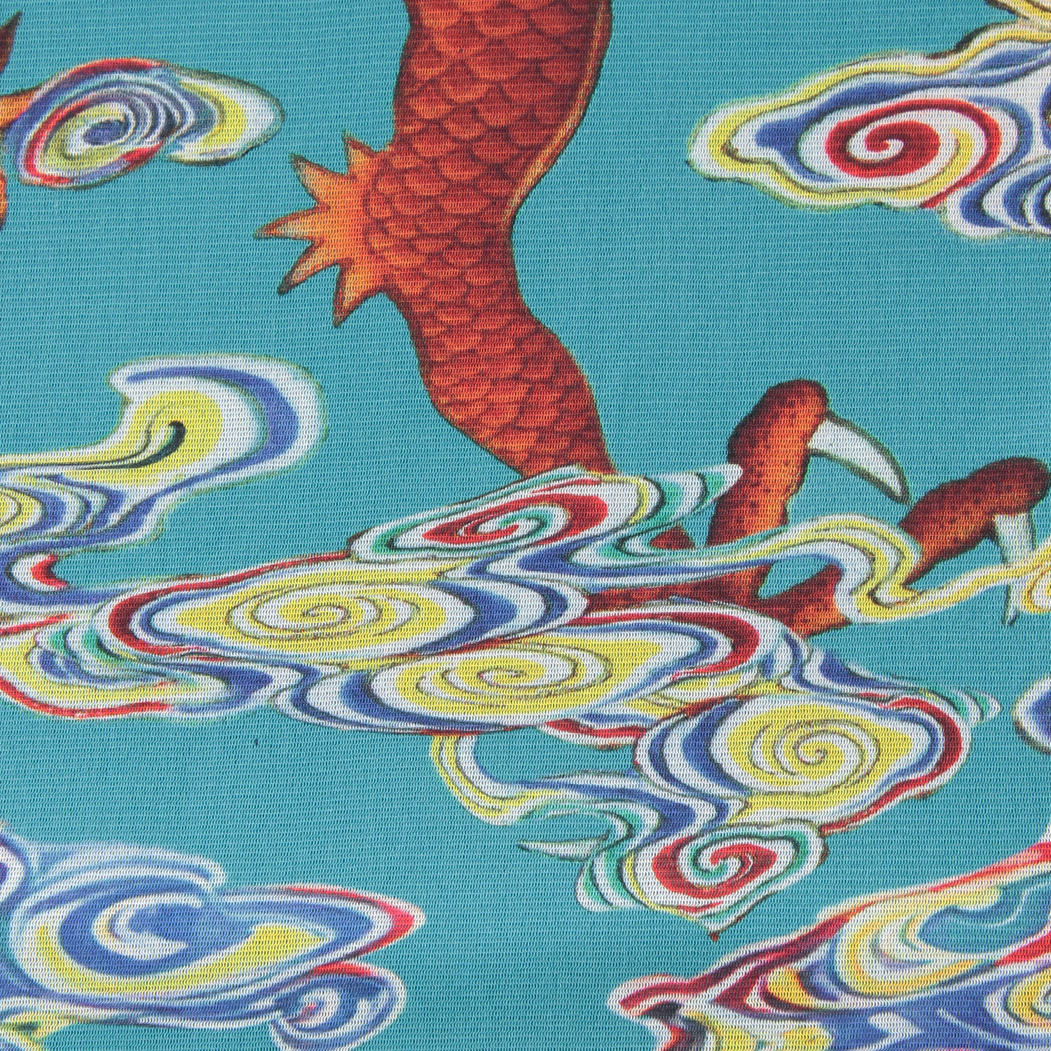 Ceramic dragon print on stretch net ブラウス｜VIVIENNE TAM