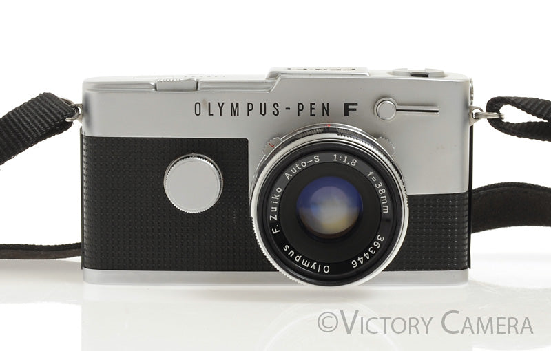 Olympus PEN-FT 35mm Half-Frame Camera w/ 38mm f1.8 Lens -New Seals- [E