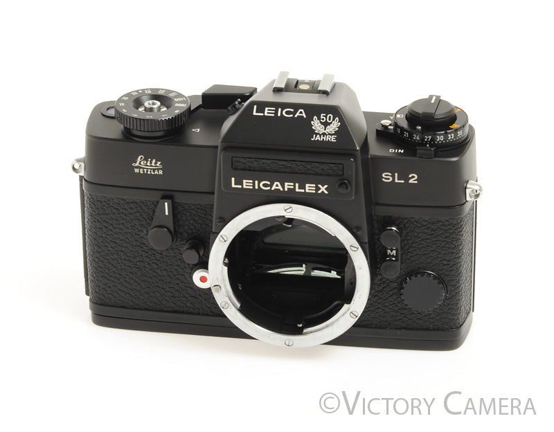 Leica Leicaflex SL2 SL 2 Black 50 JAHRE 35mm Film Camera -Good Seals-
