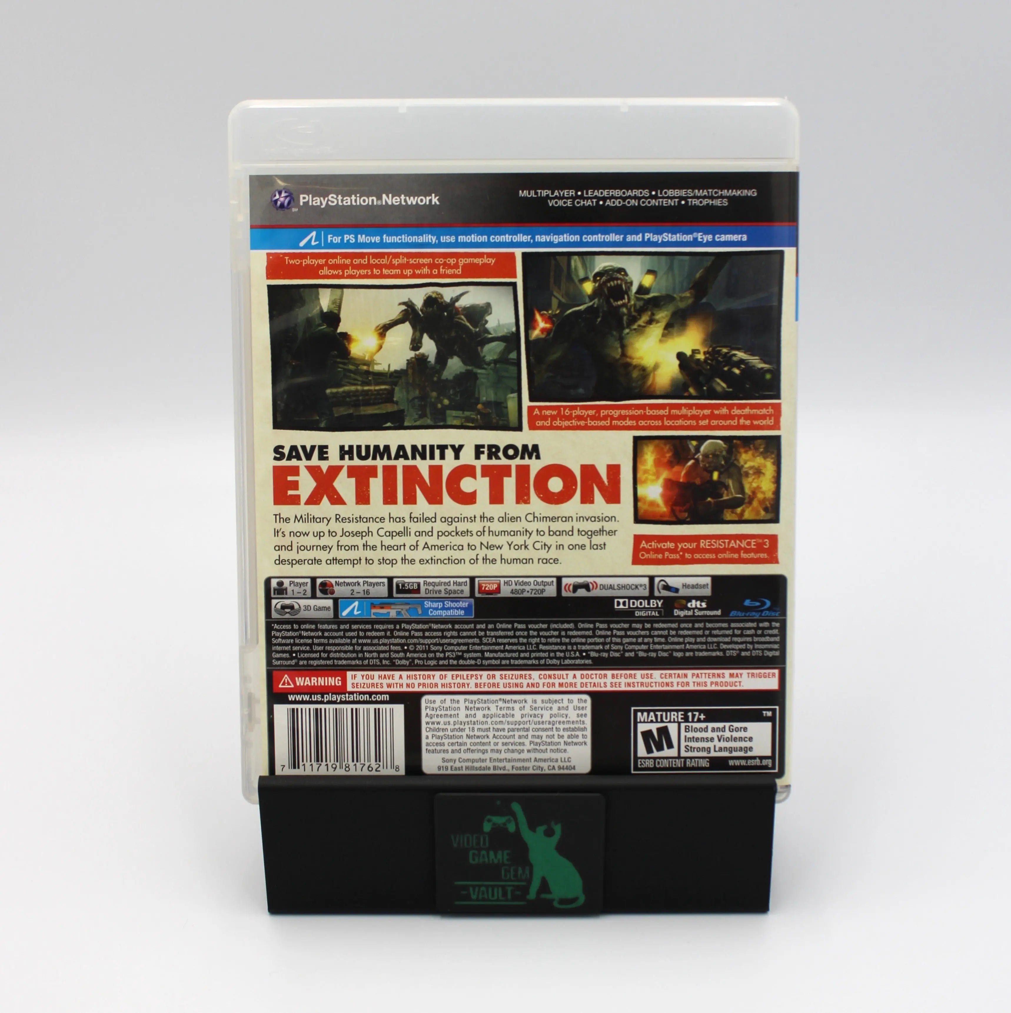 Resistance 3 for the Sony PlayStation 3 - CIB with Inserts – Video