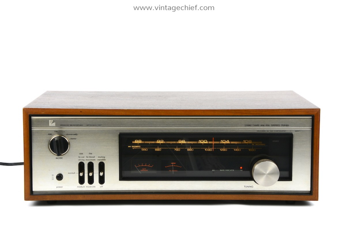 Luxman T-300V FM AM Tuner + Manual | Wooden Case | Vintage | Radio