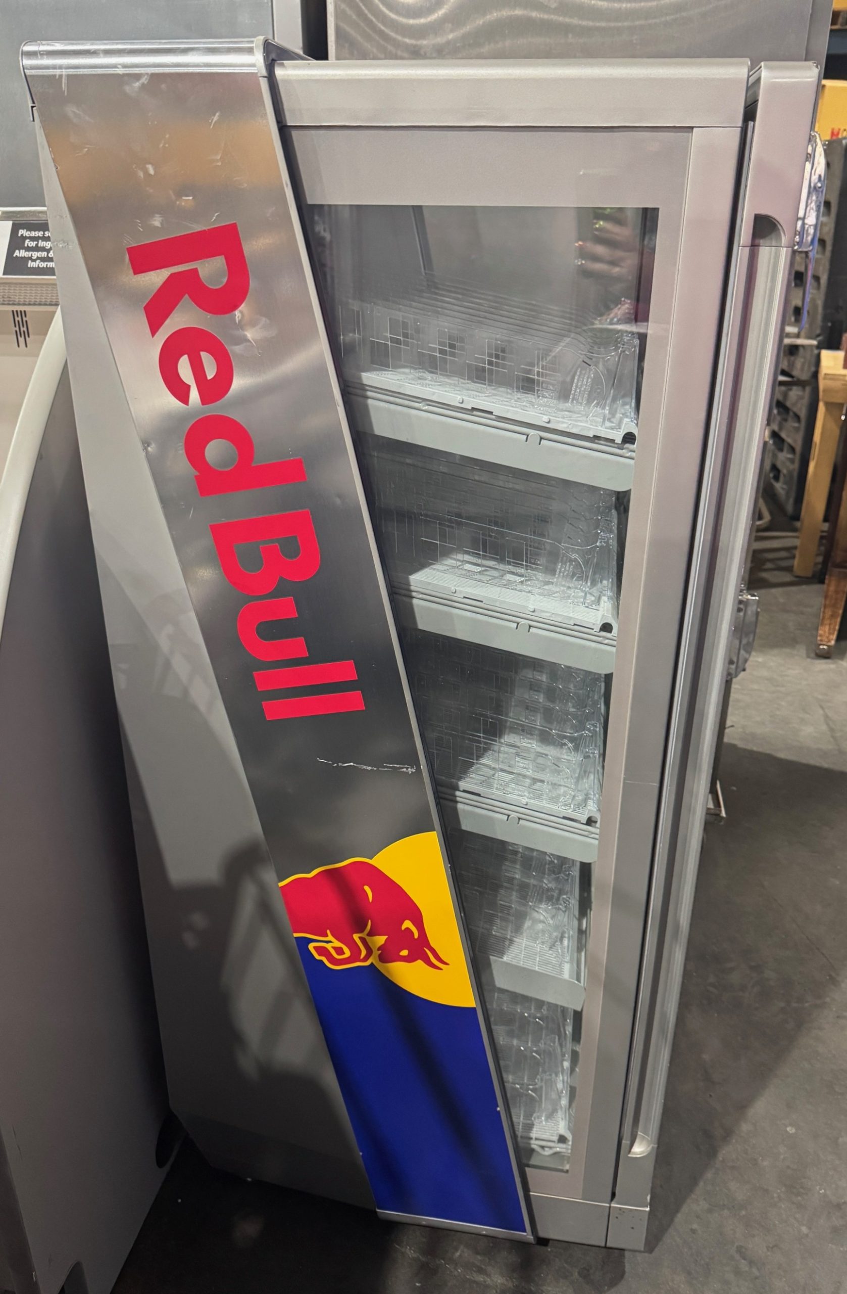 RED BULL GLASS DOOR 5 TIER REFRIGERATED MERCHANDISER COOLER