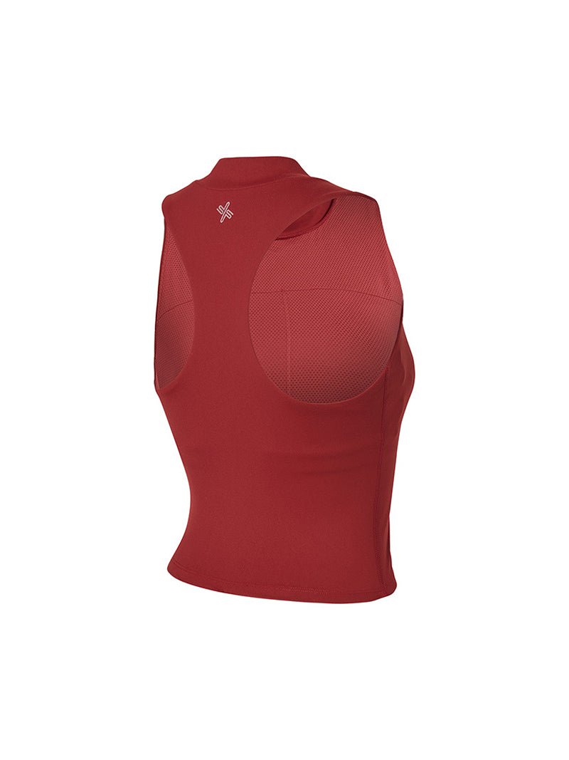 モックネック ロゴポイント クロップド丈 ブラトップ