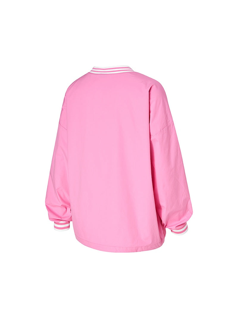 XTFMT03J3 スポーティブ ウーブン Vネック トレーナー