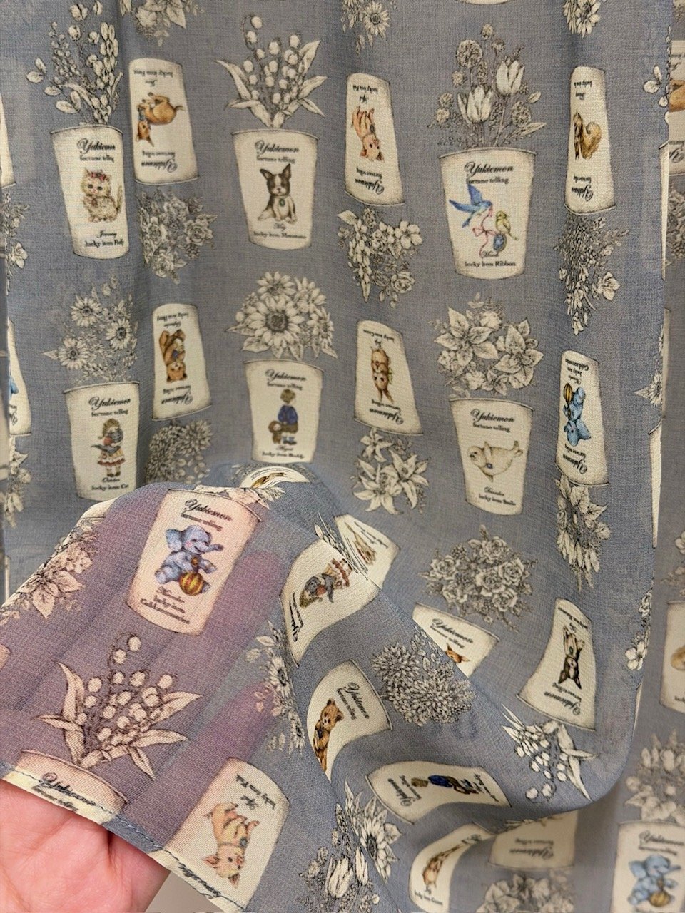 yukiemon（ユキエモン）5分袖テキスタイルブラウス（3L）6670060 | 陽