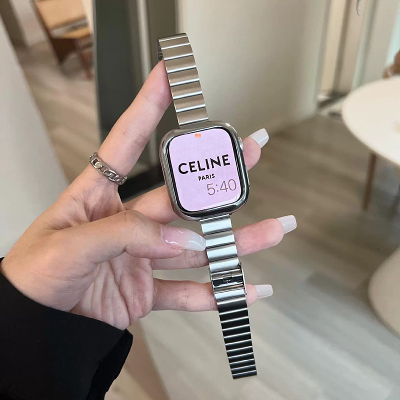 ステンレス アップルウォッチ バンド 細め apple watch8/7/6/se対応