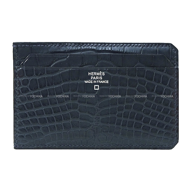 HERMES エルメス カードケース シティ 4CC ブルーインディゴ