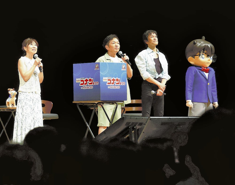 名探偵コナンの生アフレコにファン歓声、高山みなみさんら声優4人が