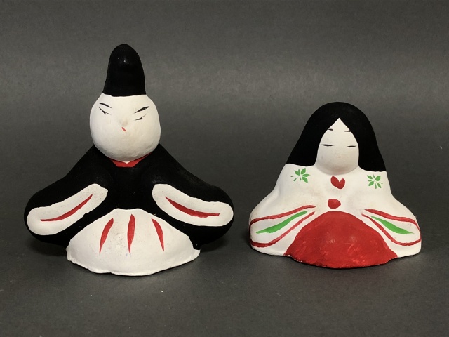 終活中のお客様より 北条土人形の親王雛など雛人形の郷土玩具｜骨董品