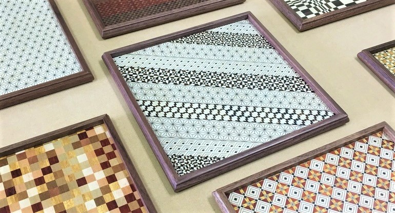 角盆 | 製品紹介 | 伝統工芸品・箱根寄木細工 露木木工所