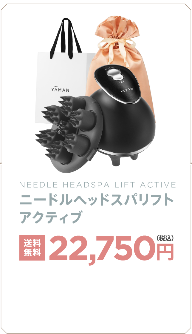 頭も顔もリフトケア。ニードルヘッドスパリフトシリーズ｜mysé(ミーゼ
