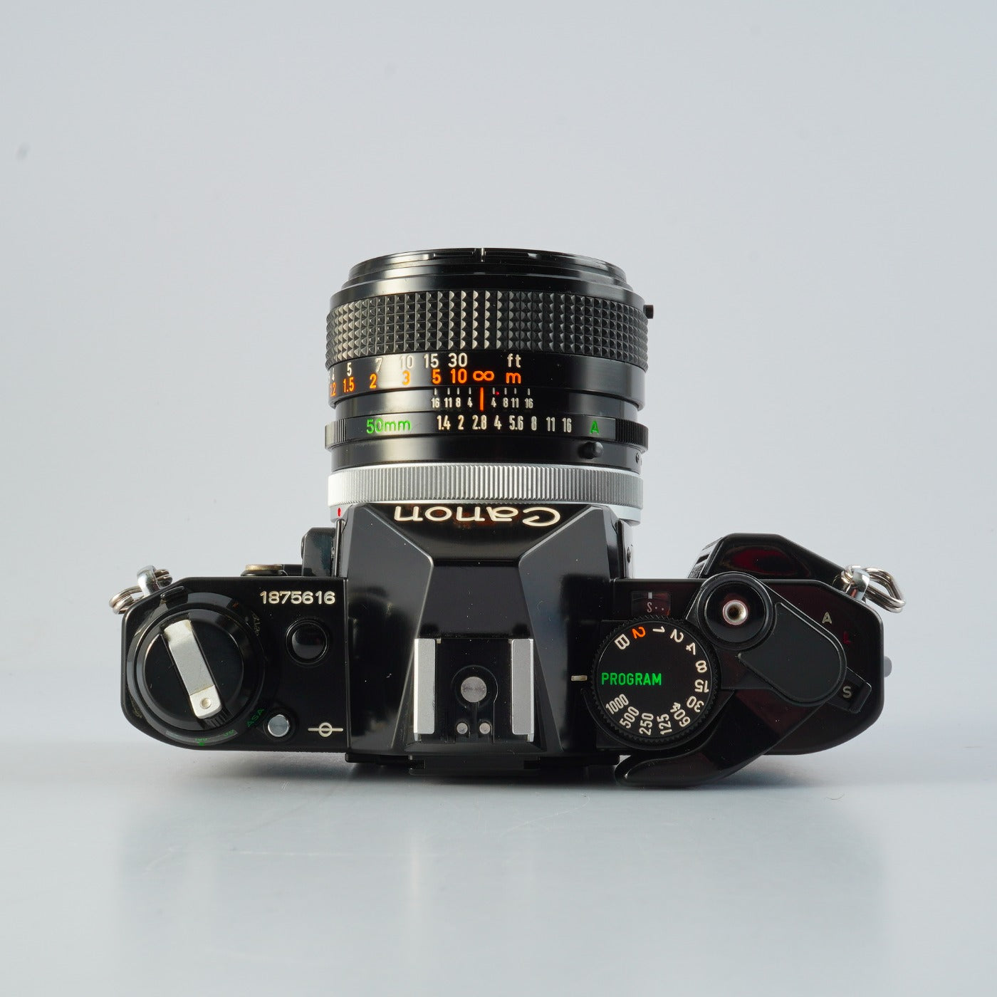 キャノン AE-1 FD 50mm F 1.4 スピードライト データバックA CLA'd