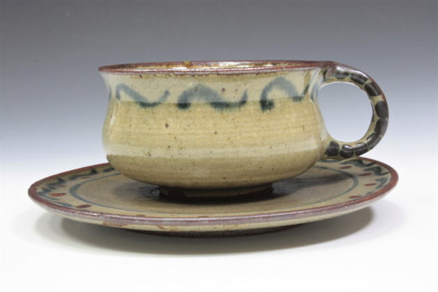 ○無傷完品未使用品 最上位作 未使用極美品 安食ひろ 婆沙羅 盃形 茶器