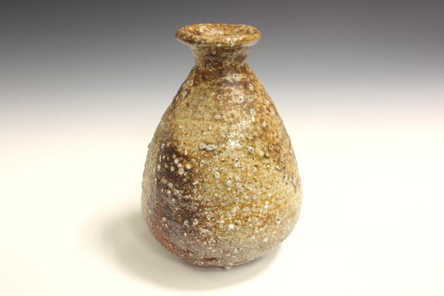 柳瀬美術店 / 小山冨士夫「信楽徳利」共箱[KOYAMA Fujio]Sake flask