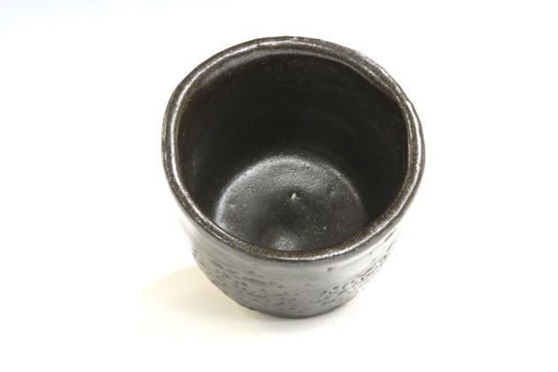 柳瀬美術店 / 加藤孝造「瀬戸黒ぐい呑」共箱[KATO Kozo]Sake cup