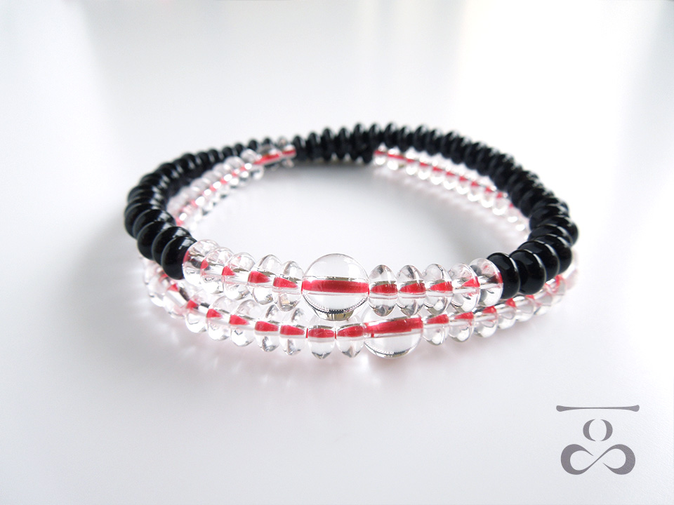 一品(ひとしな)】108ブレス「水晶×トルコ石」 お数珠の安田念珠店へ