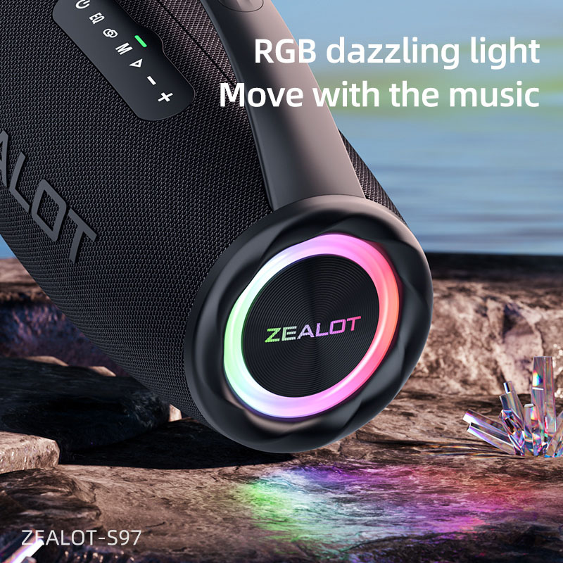 Zealot S97 Bluetooth Speaker 80W High Power Super Bass - Zealot