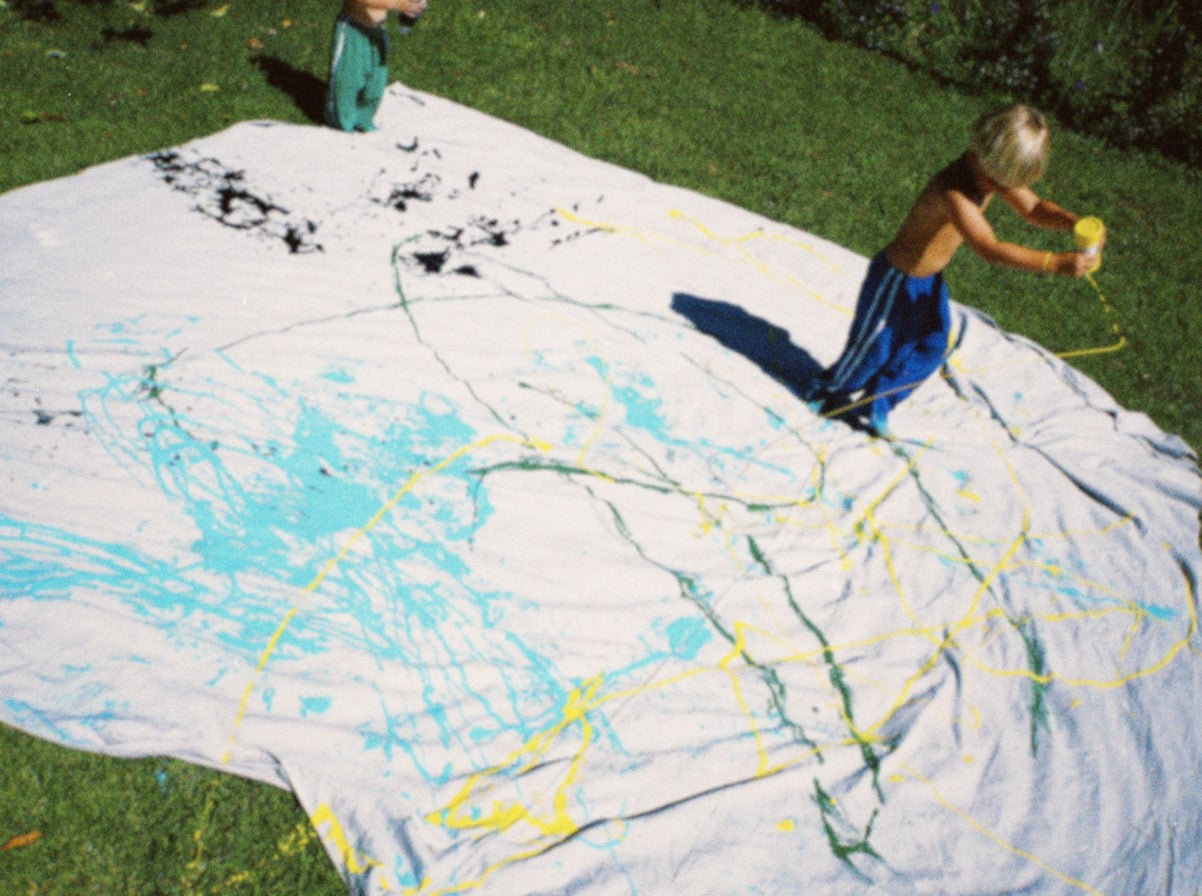 artist tee | charcoal + bright green print – ZIGGY ZAZA