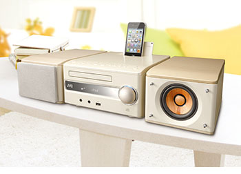 JVC ウッドコーン ミニコンポ EX-S3-C USBポート付き コンパクト