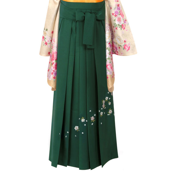 振袖袴： R355 【訳あり】ピンク 桜ブーケ(宅)（R309)│ 袴レンタル